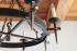 A historical wrought iron lighting ‘ANTIK‘ - six-candle chandelier (SI0816)